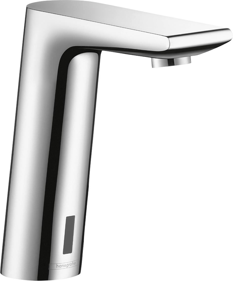 chrome bathroom faucet