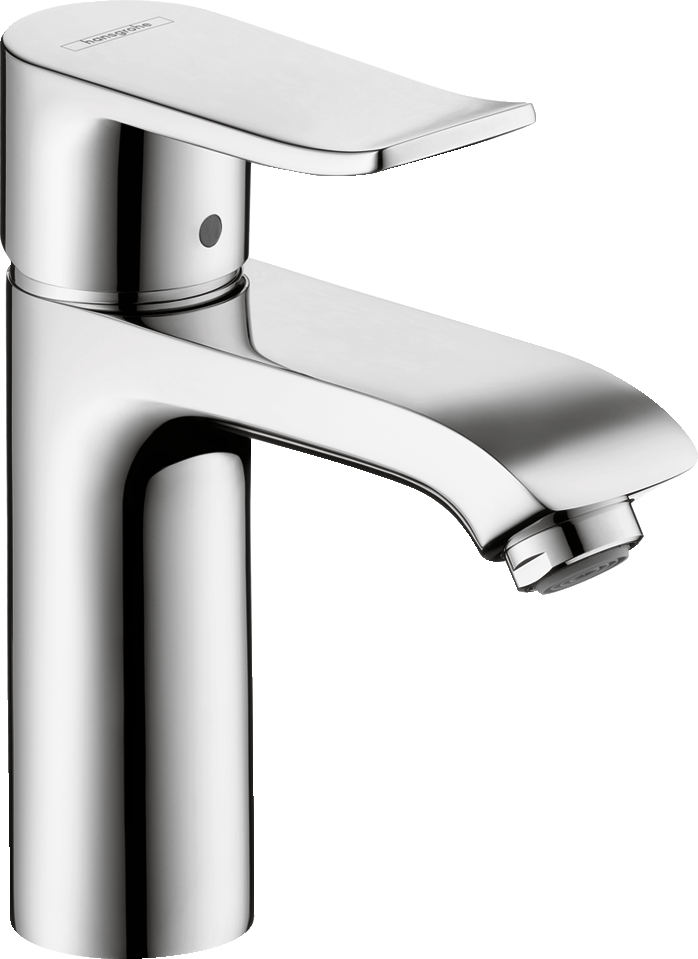 chrome bathroom faucet