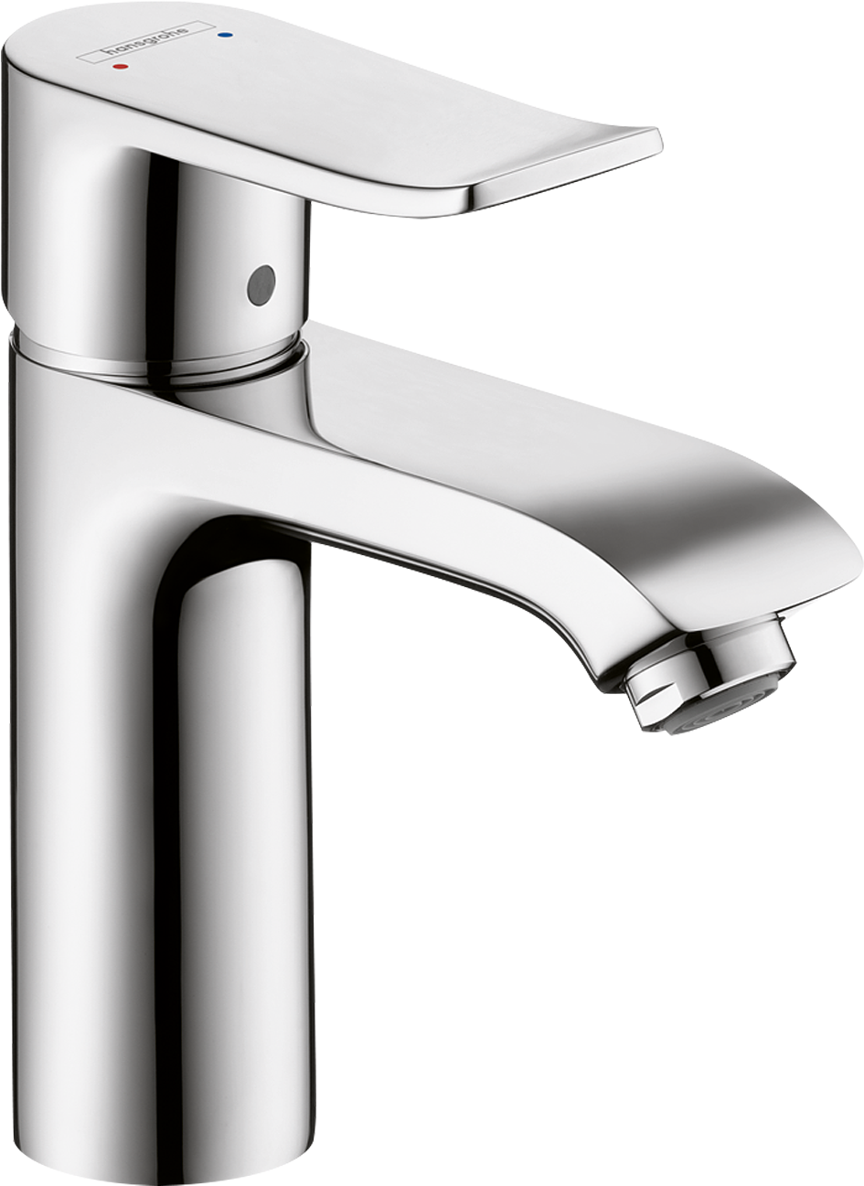 chrome bathroom faucet