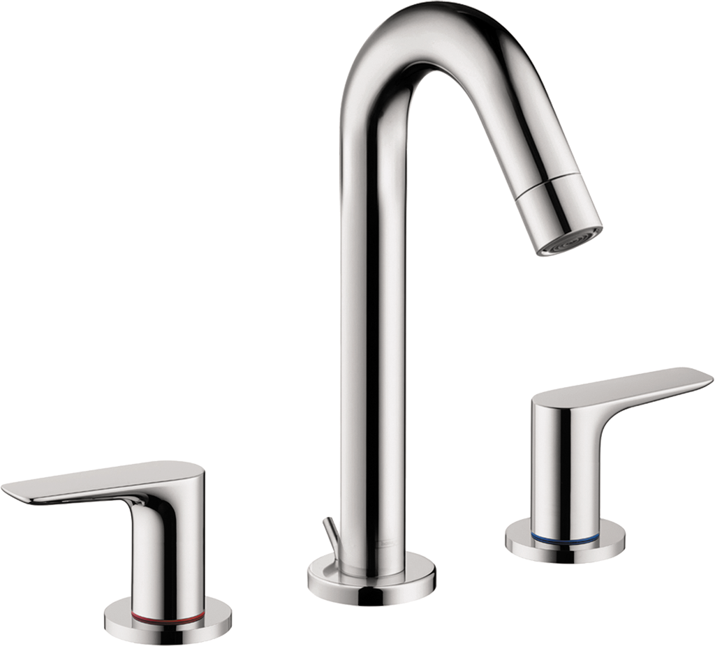 chrome bathroom faucet