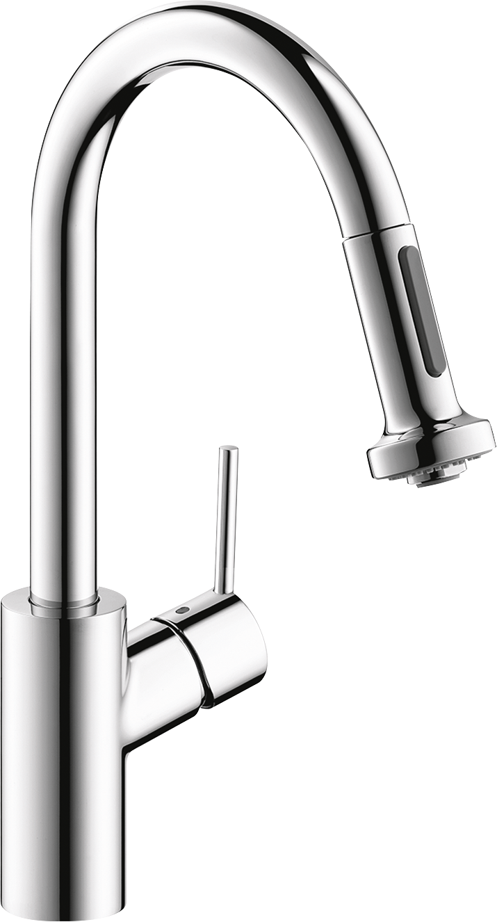 chrome kitchen faucet