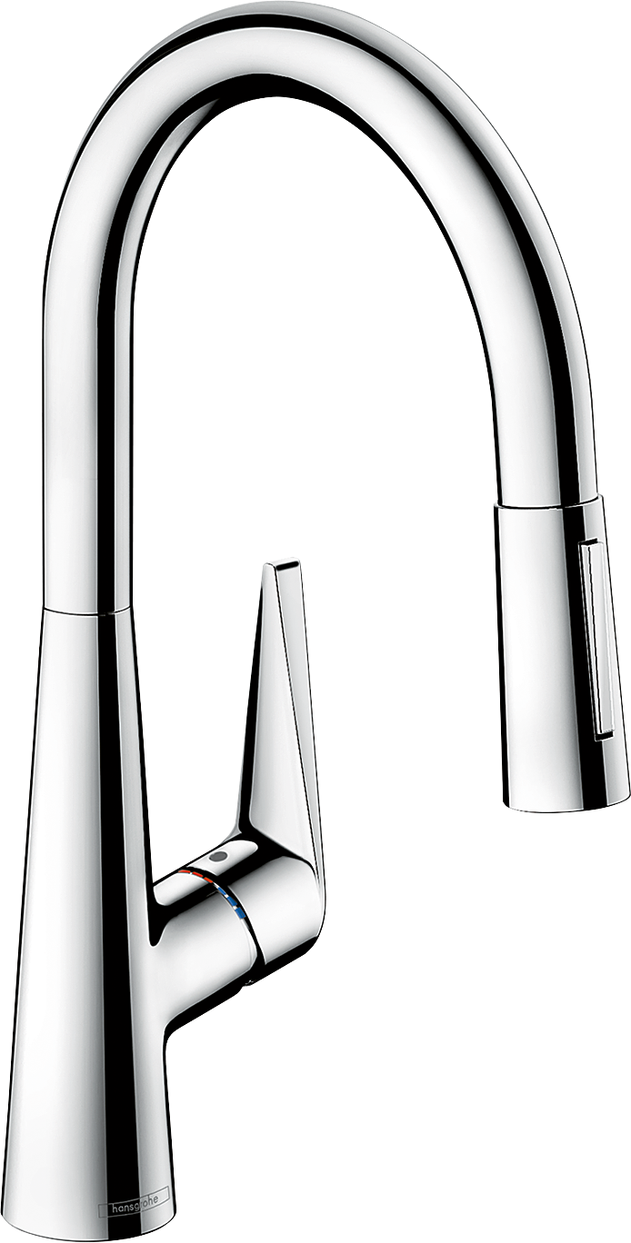 chrome kitchen faucet