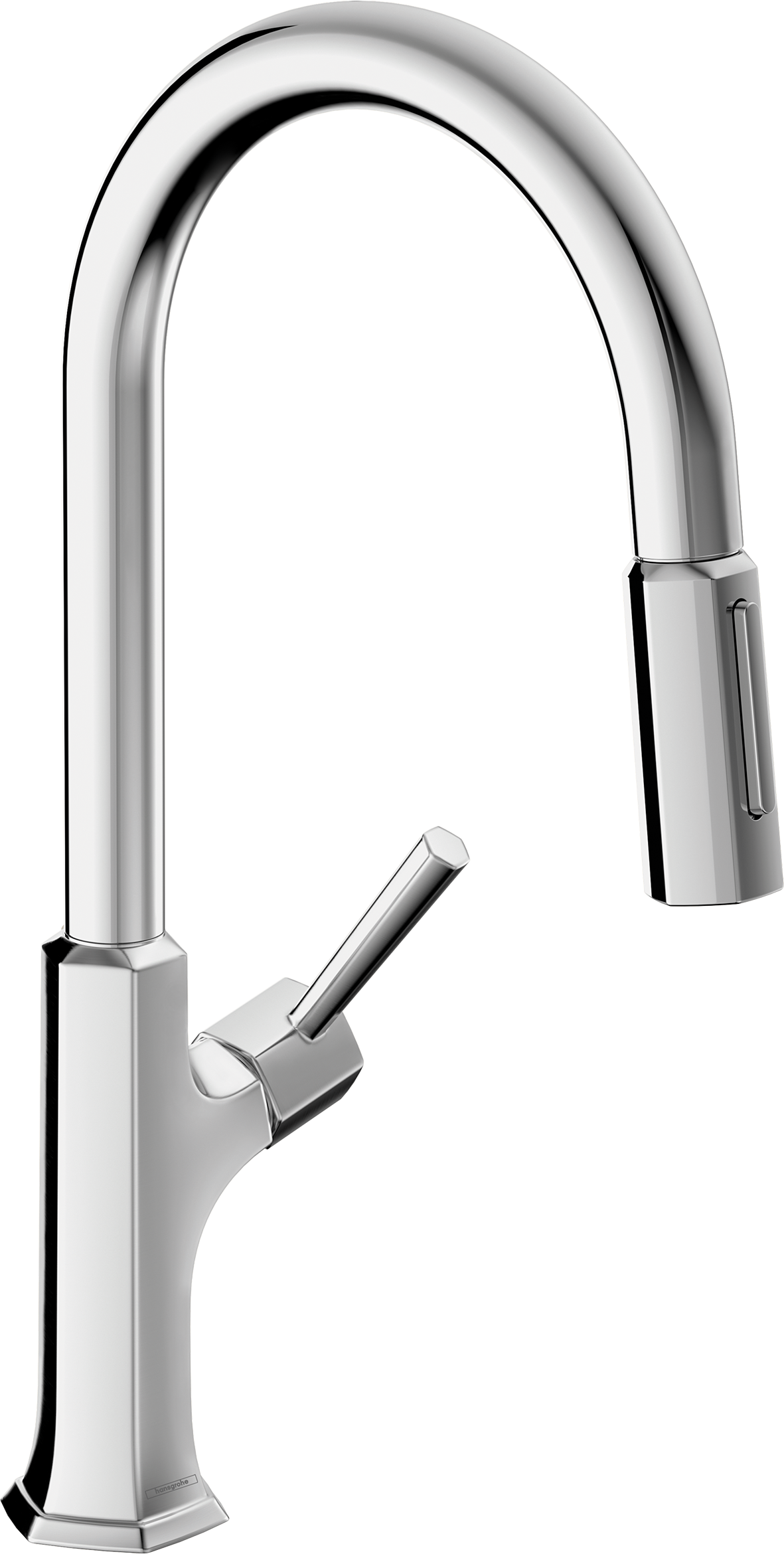 chrome kitchen faucet