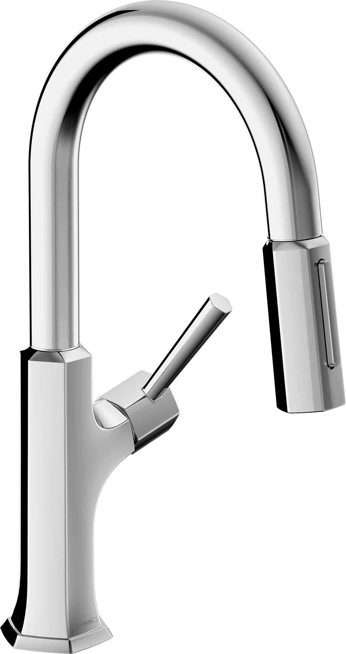 chrome kitchen faucet