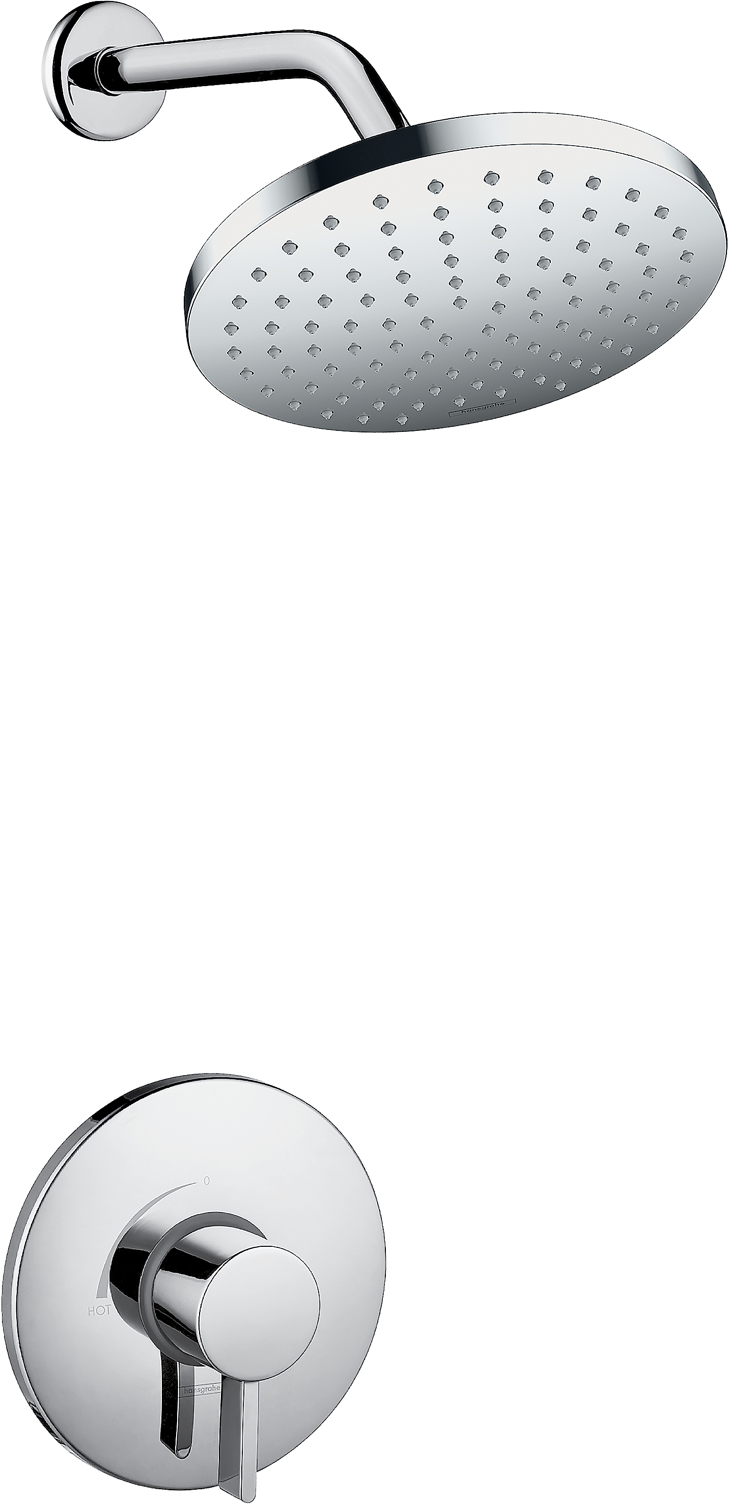 chrome shower set