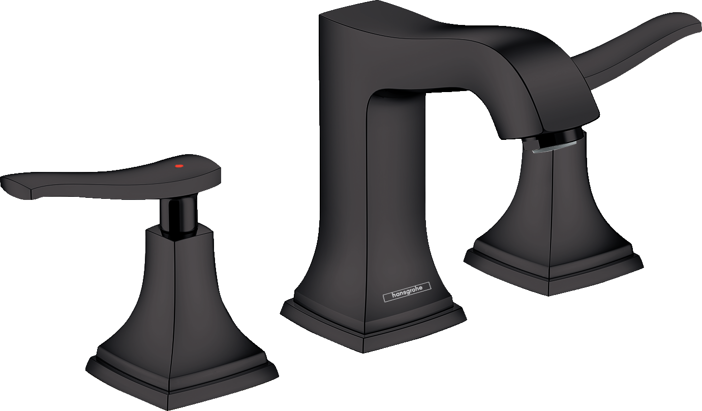 Hansgrohe Metropol Classic Widespread Faucet with Lever Handles and Pop-Up Drain, 1.2 GPM by Hansgrohe