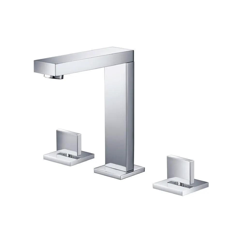 chrome bathroom faucet