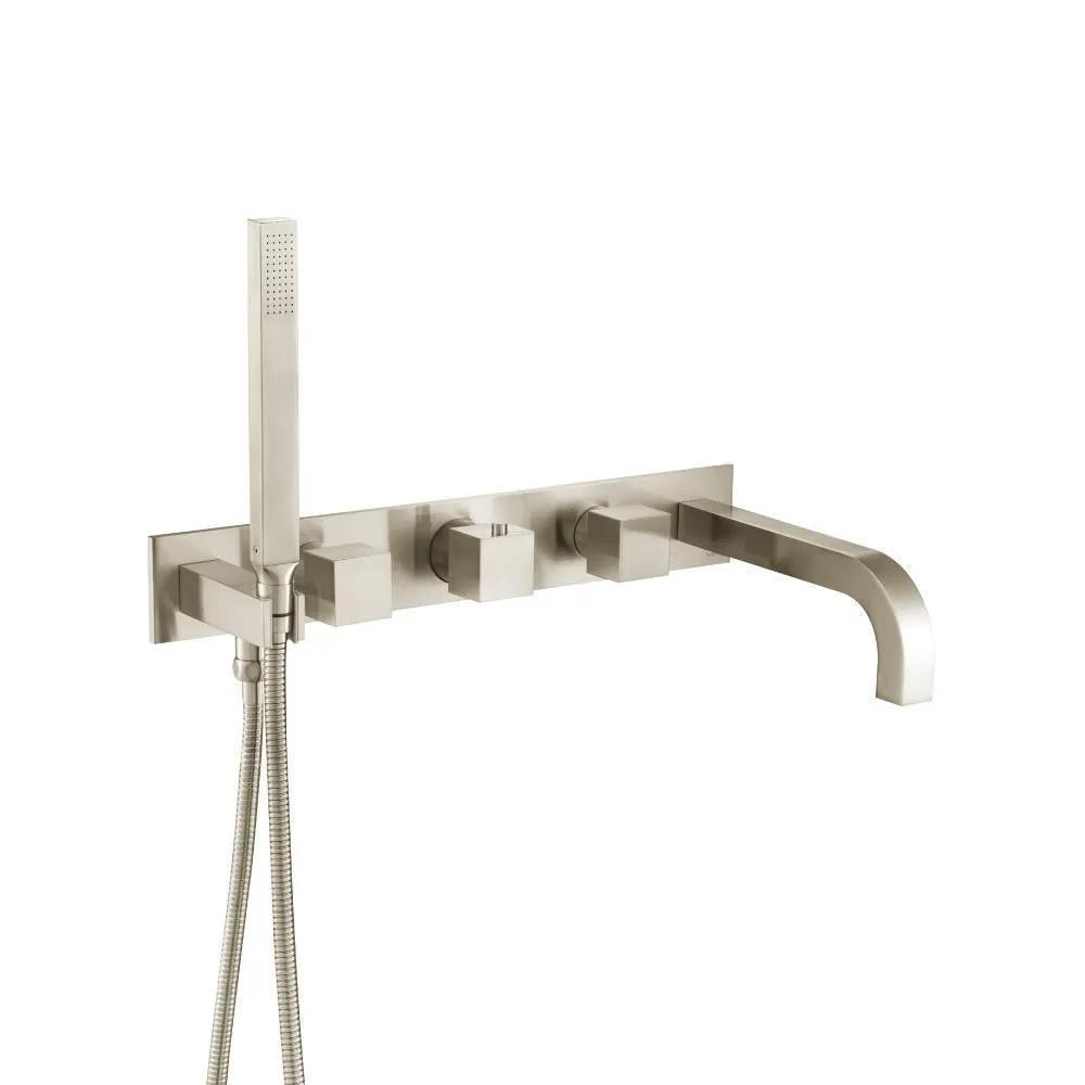 Flusso Serie 160 Wall Mount Tub Filler with Hand Shower by Flusso