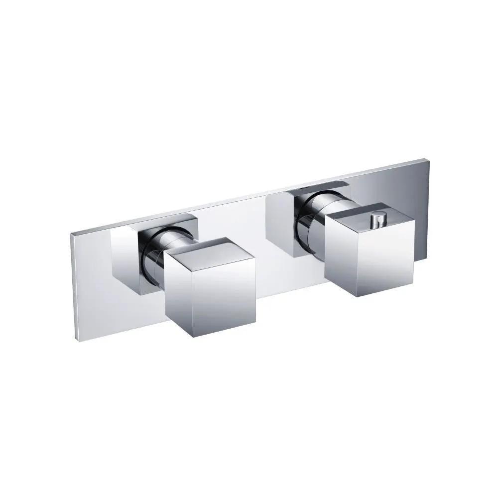 chrome shower valve