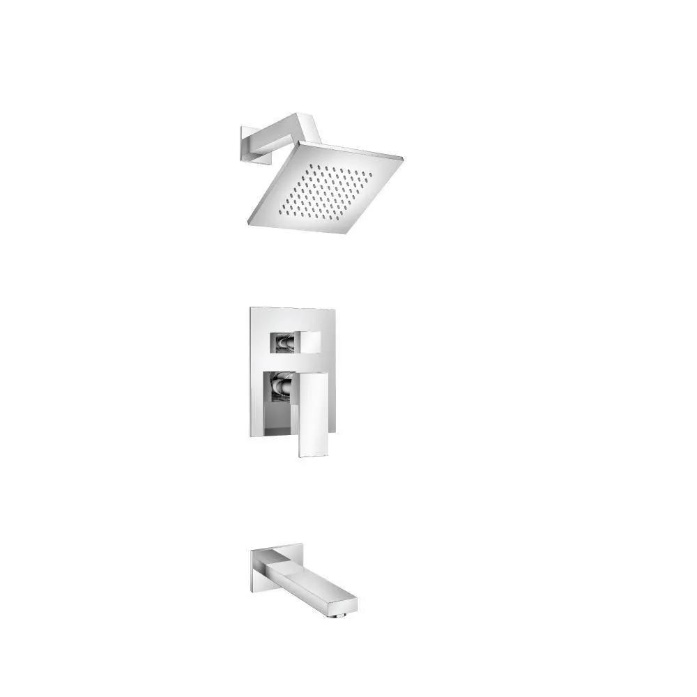 chrome shower set