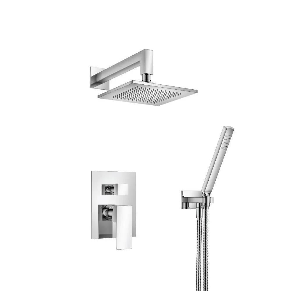 chrome shower set
