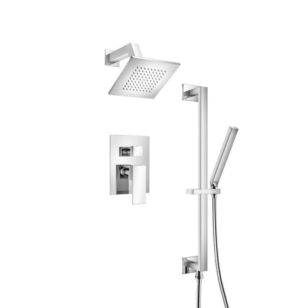 chrome shower set