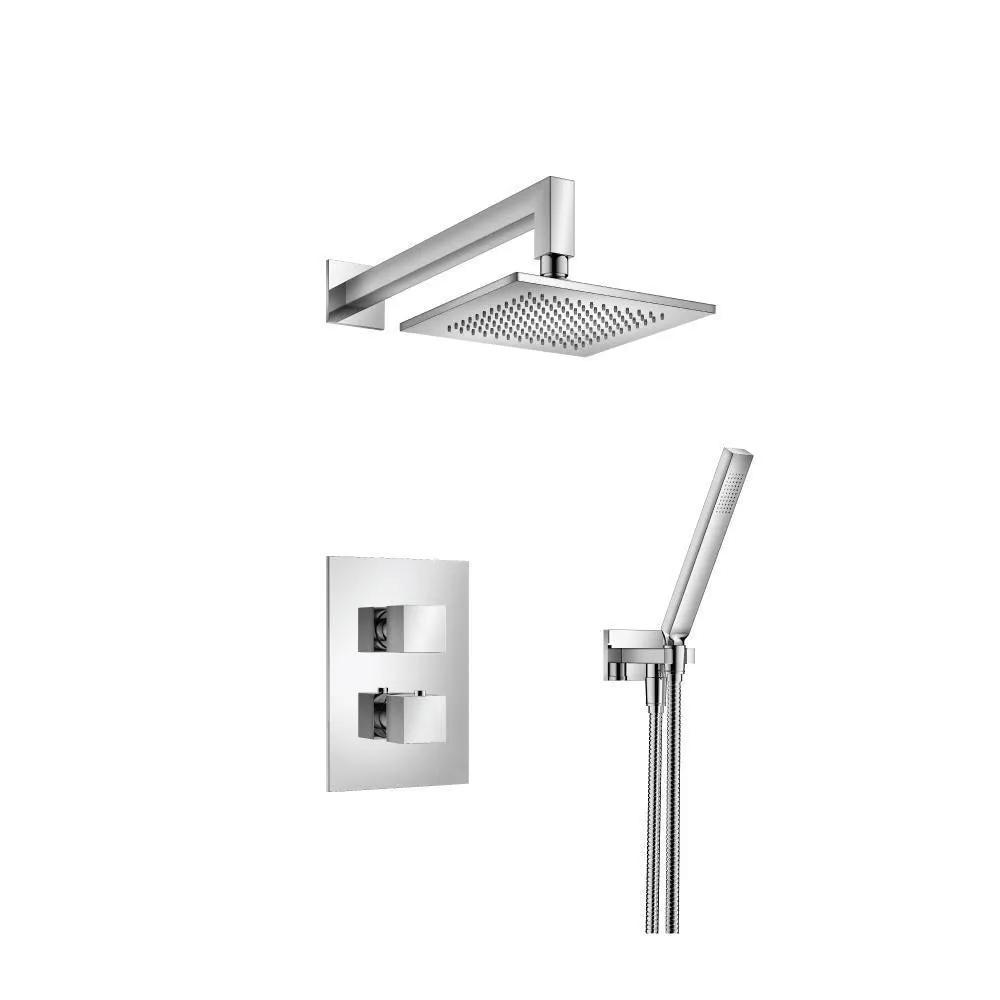chrome shower set