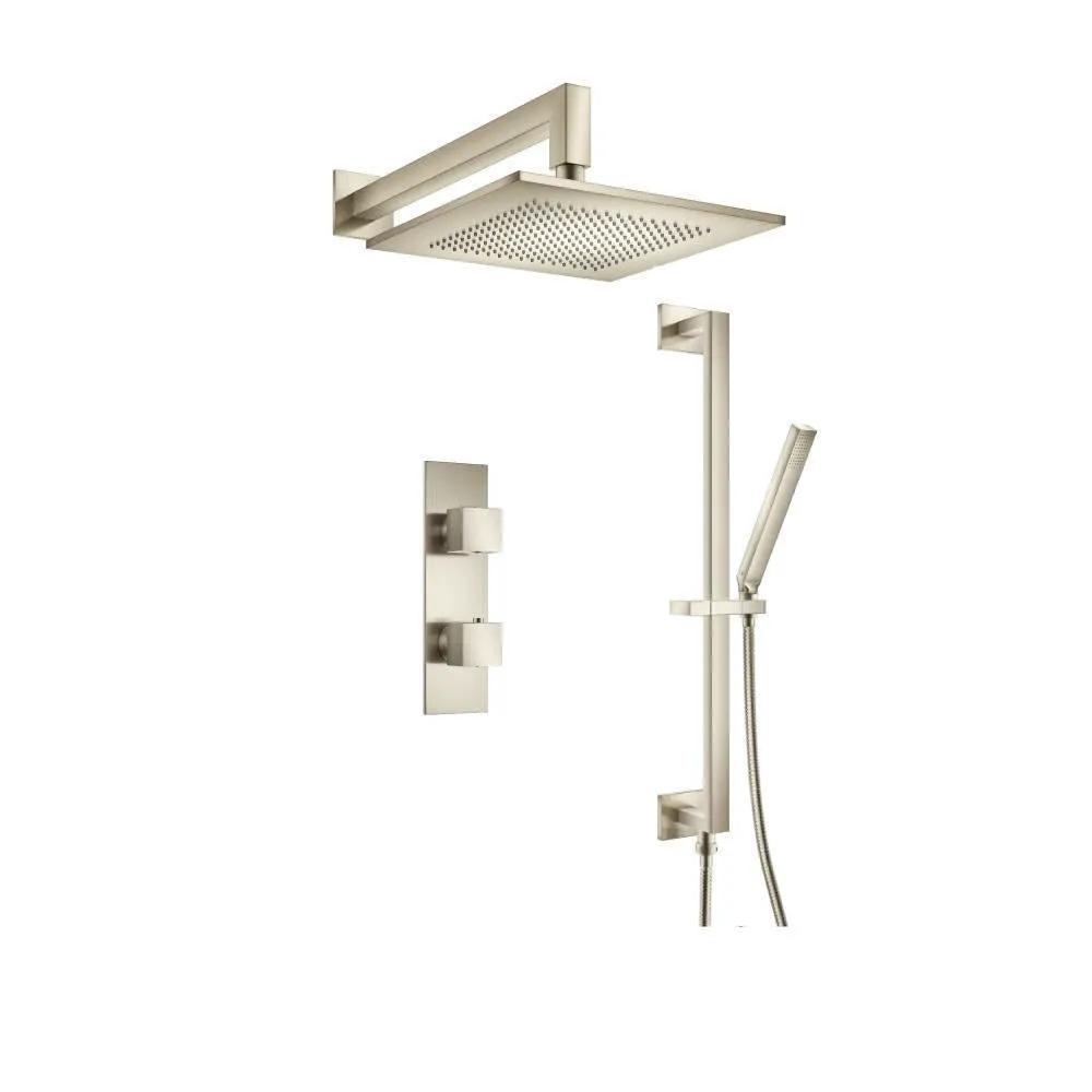 Flusso Serie 160 Two Output Shower Set with Shower Head, Hand Held and Slide Bar by Flusso