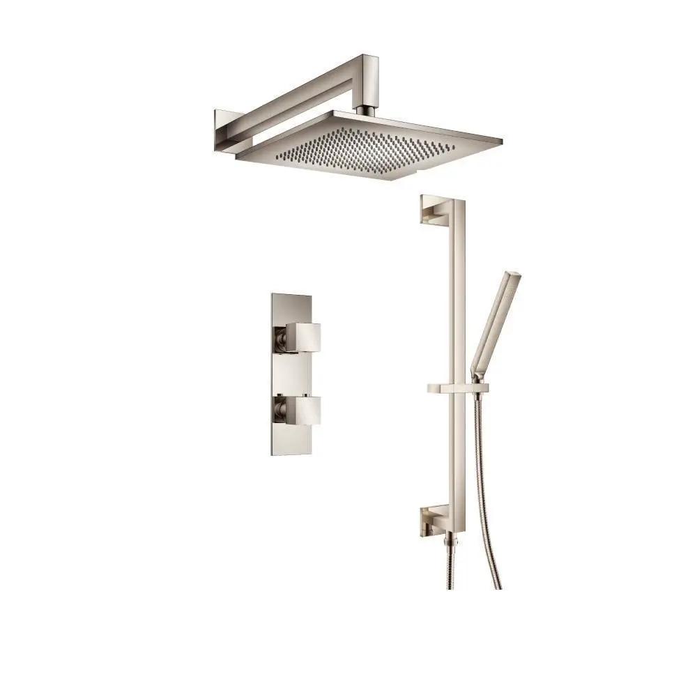 Flusso Serie 160 Two Output Shower Set with Shower Head, Hand Held and Slide Bar by Flusso