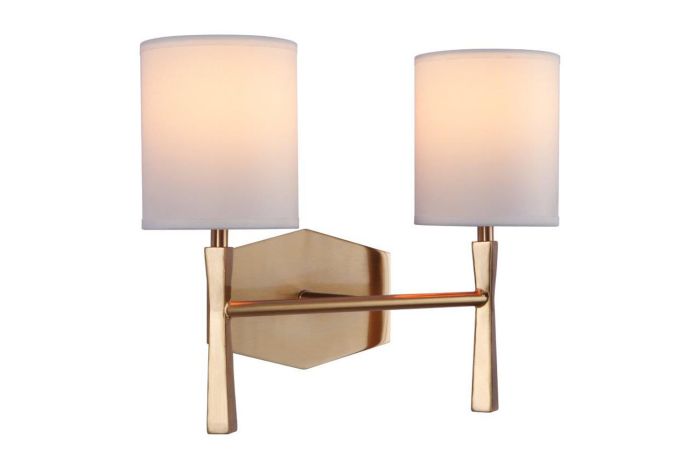 satin brass wall sconces