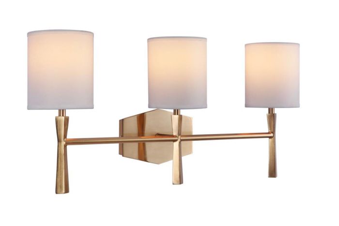 satin brass wall sconces