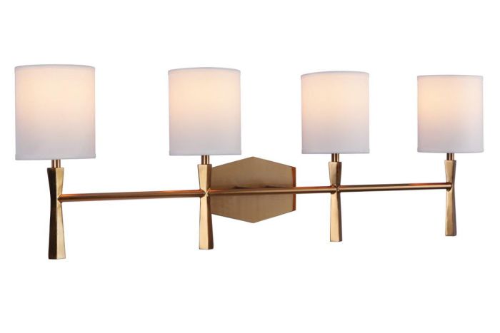 satin brass wall sconces
