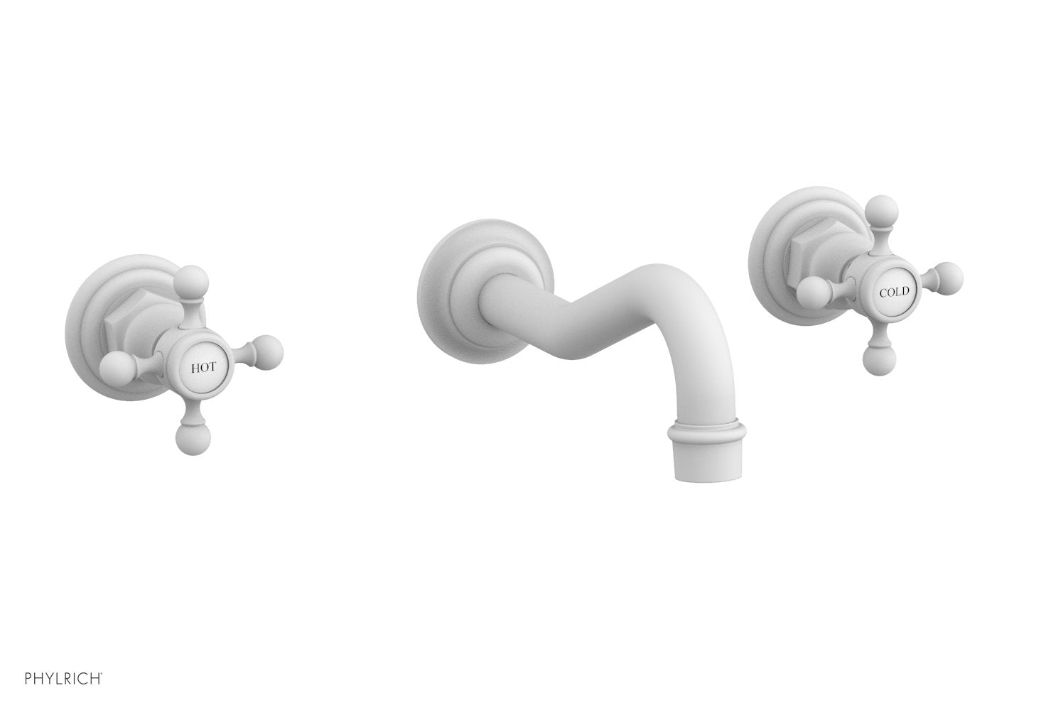 Phylrich HENRI Wall Tub Set - Cross Handle