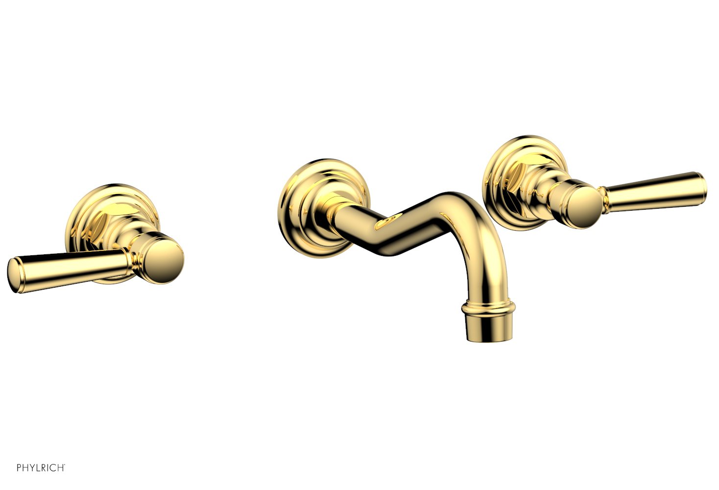 Phylrich HENRI Wall Tub Set - Lever Handles