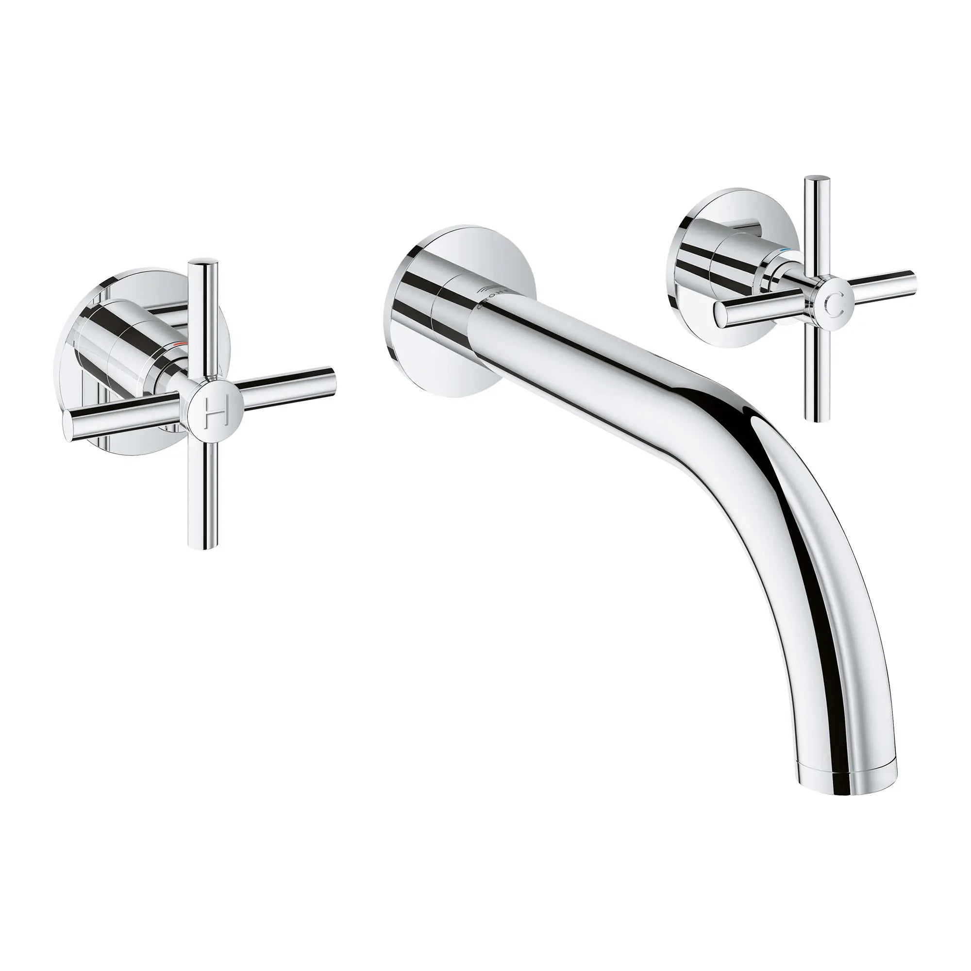 chrome wall faucet