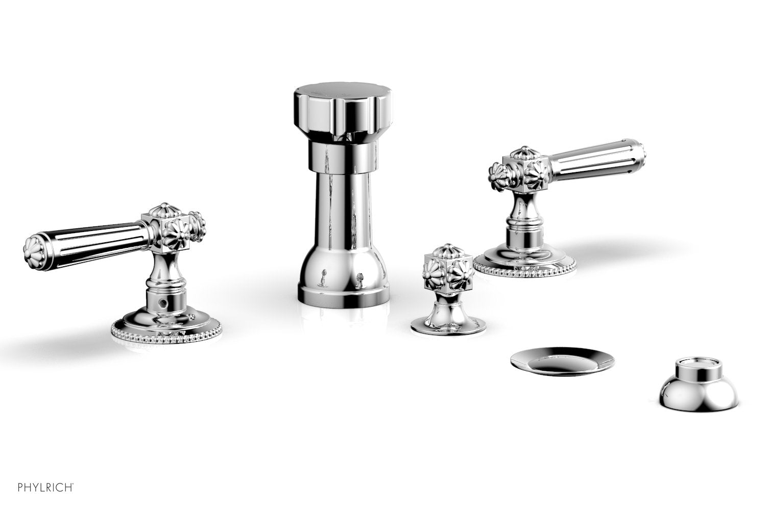 polished chrome bidet set