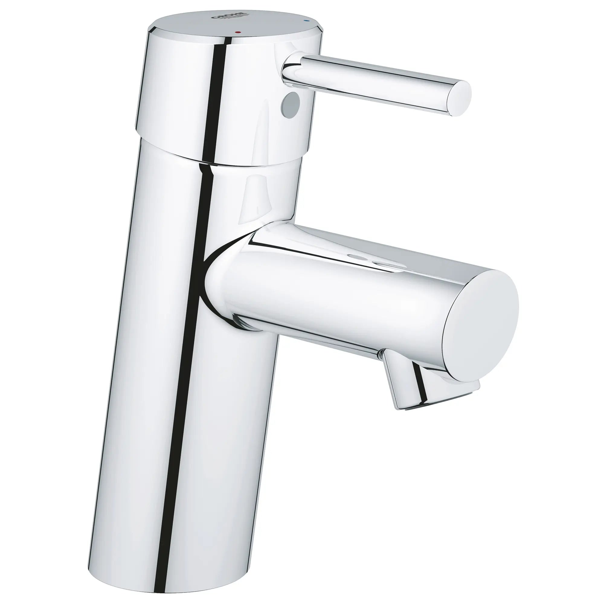 chrome bathroom faucet