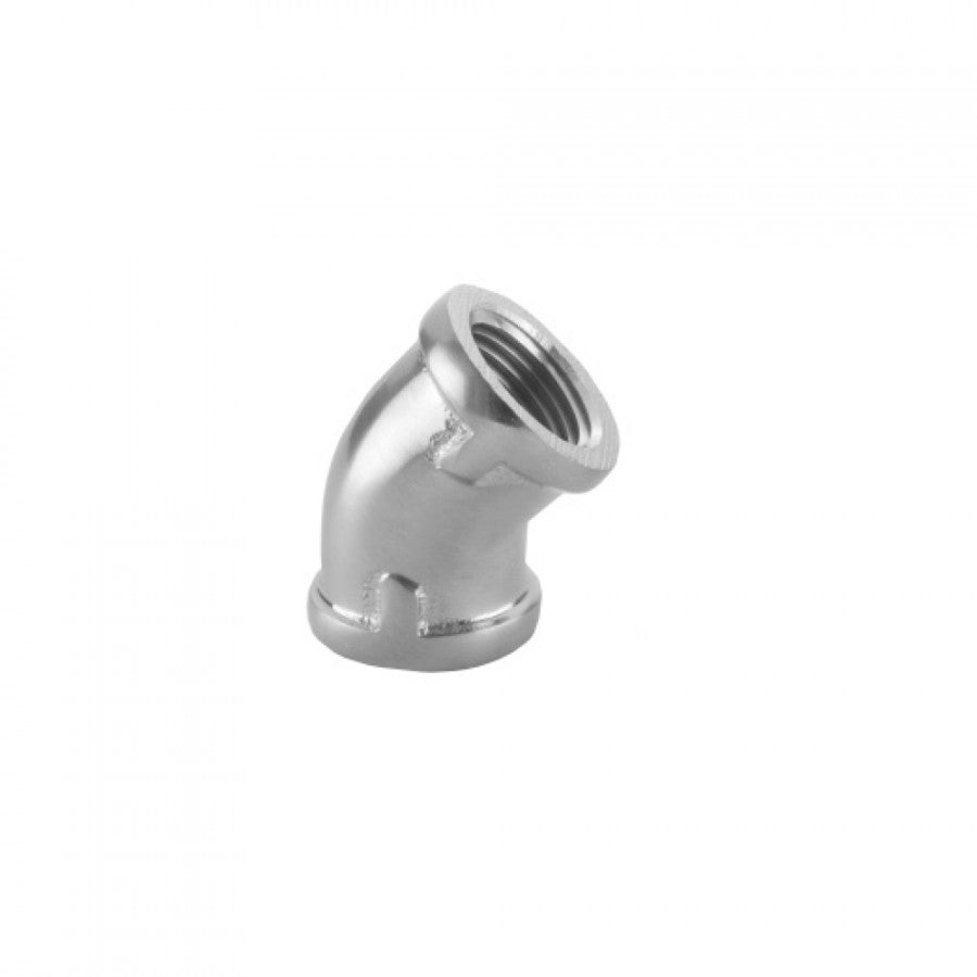 polished chrome wall elbow