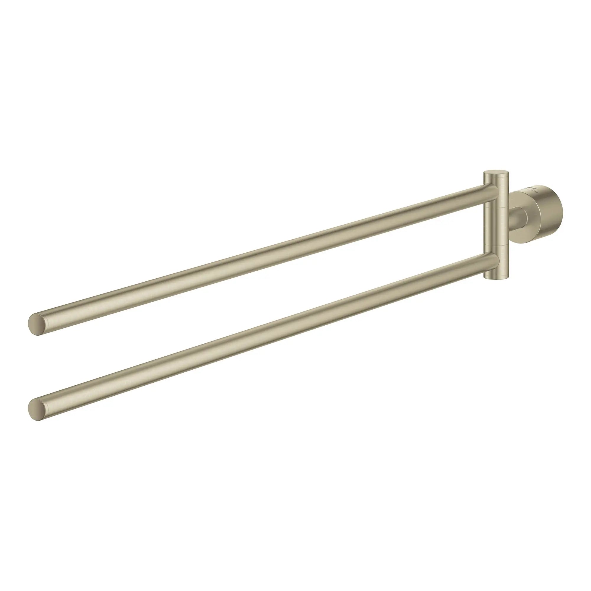 brushed nickel towel rail