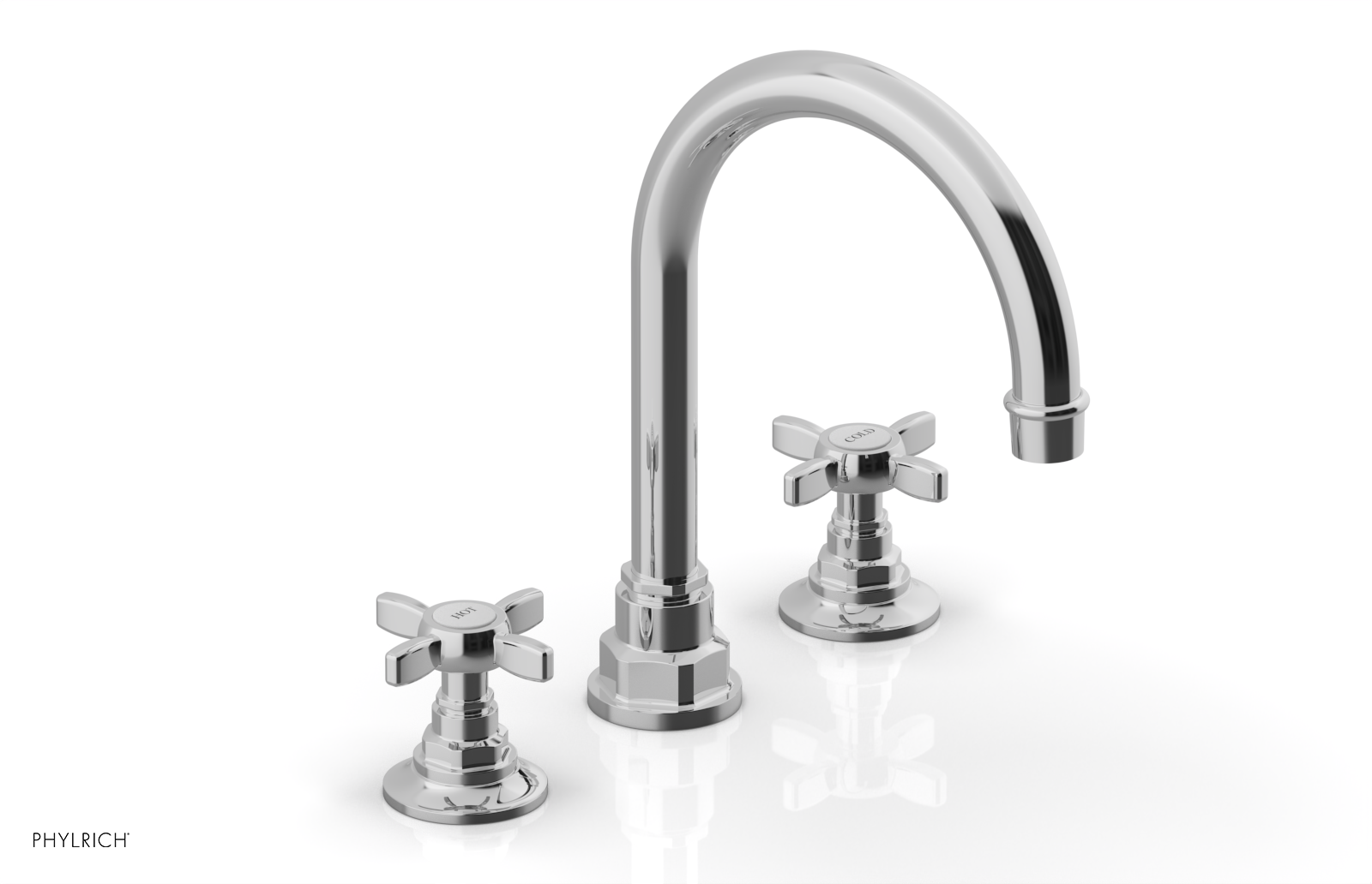 polished chrome bathroom faucet