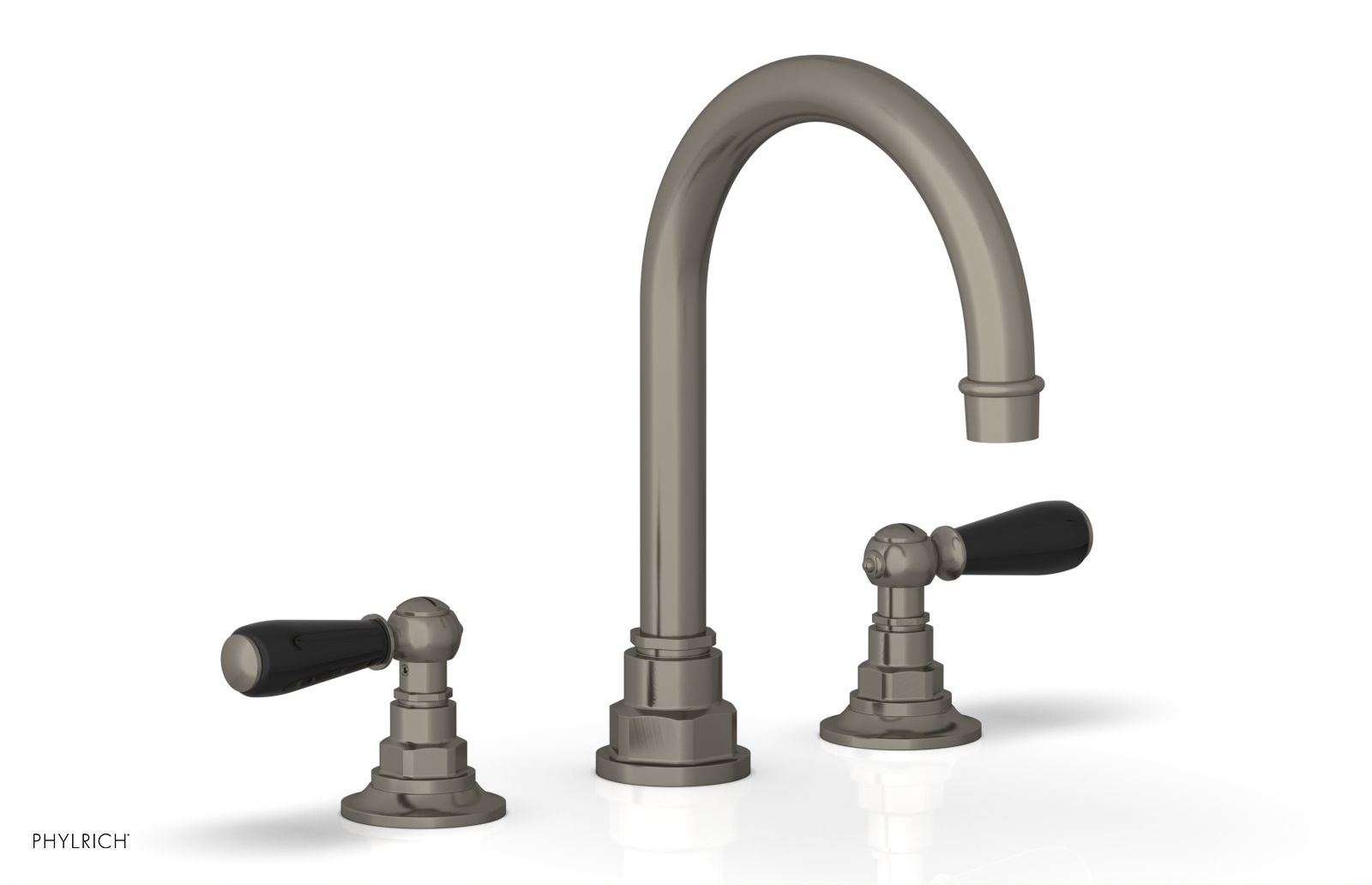 Phylrich Jamestown High Spout Widespread Faucet with Lever Handle