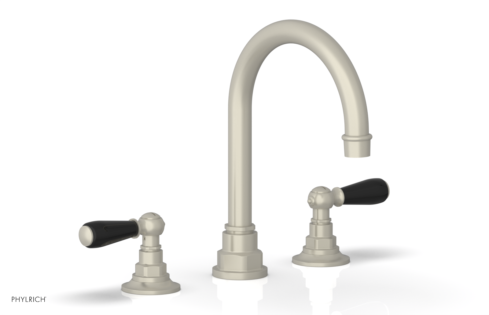 Phylrich Jamestown High Spout Widespread Faucet with Lever Handle