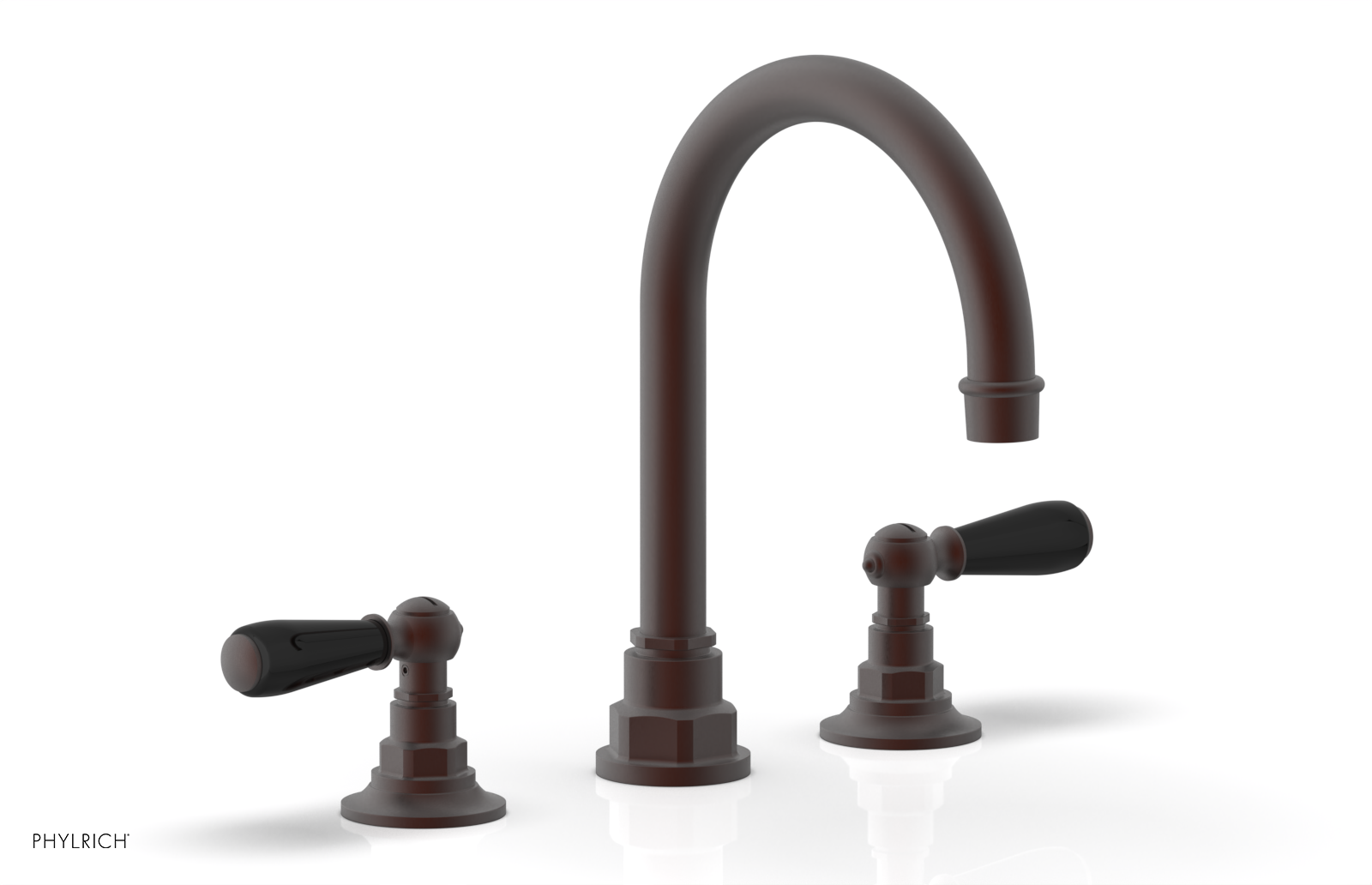 Phylrich Jamestown High Spout Widespread Faucet with Lever Handle