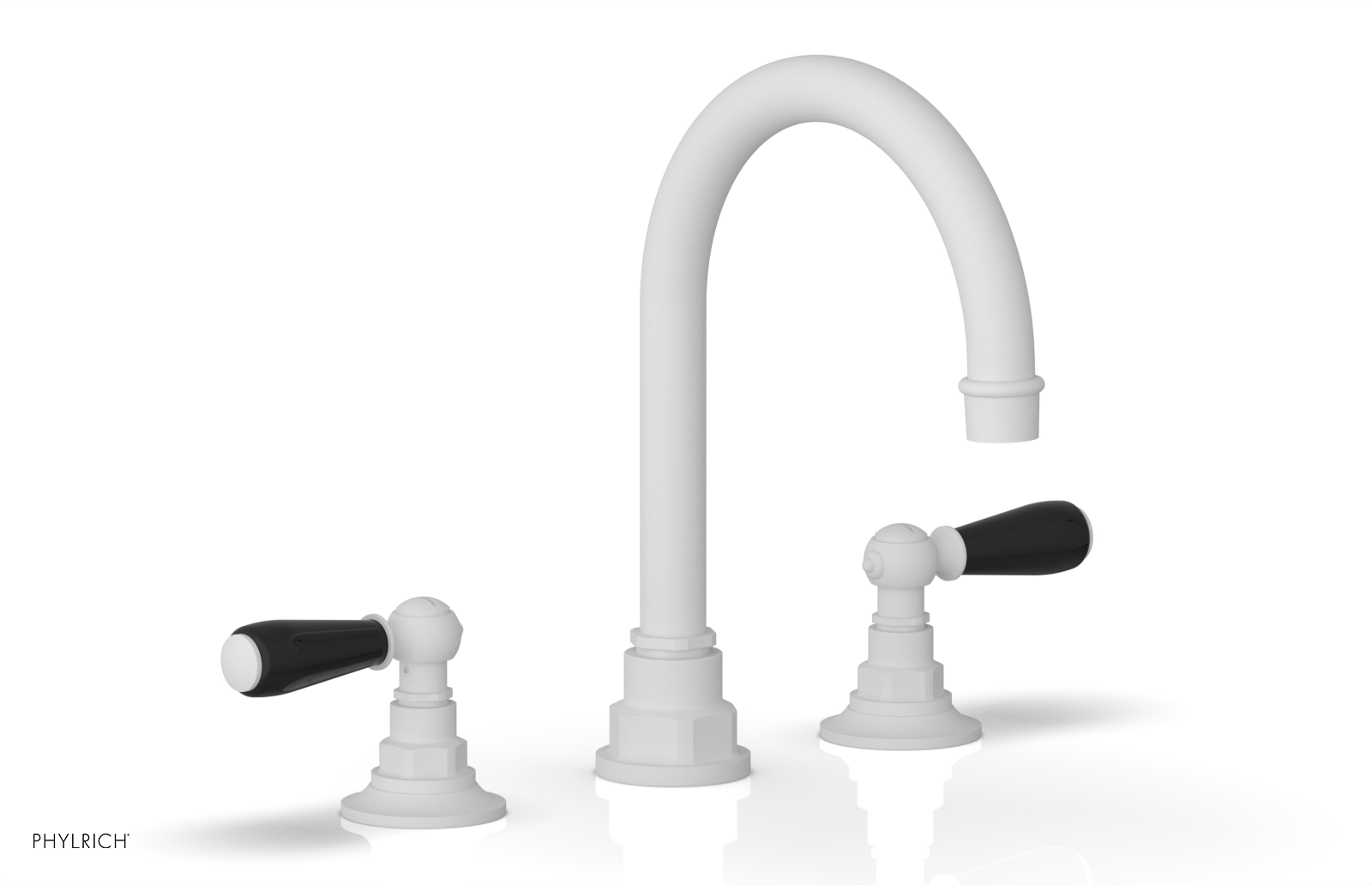 Phylrich Jamestown High Spout Widespread Faucet with Lever Handle