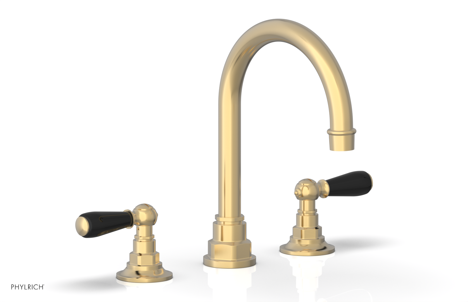 Phylrich Jamestown High Spout Widespread Faucet with Lever Handle