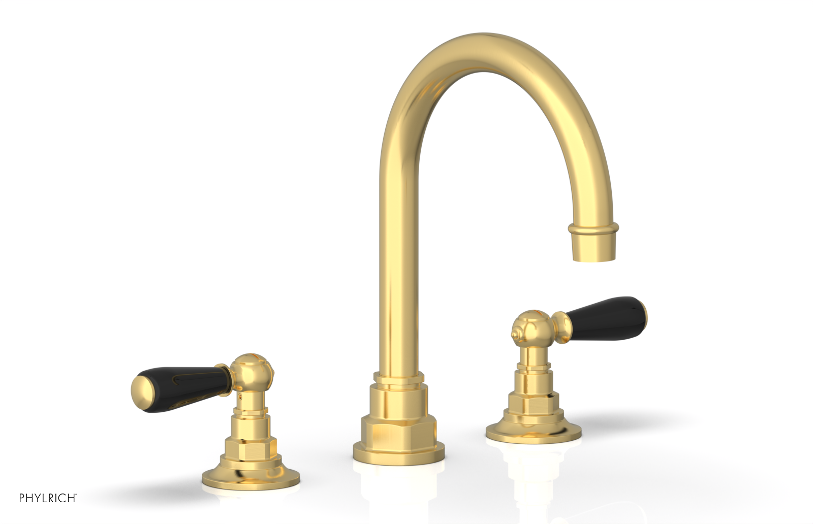Phylrich Jamestown High Spout Widespread Faucet with Lever Handle