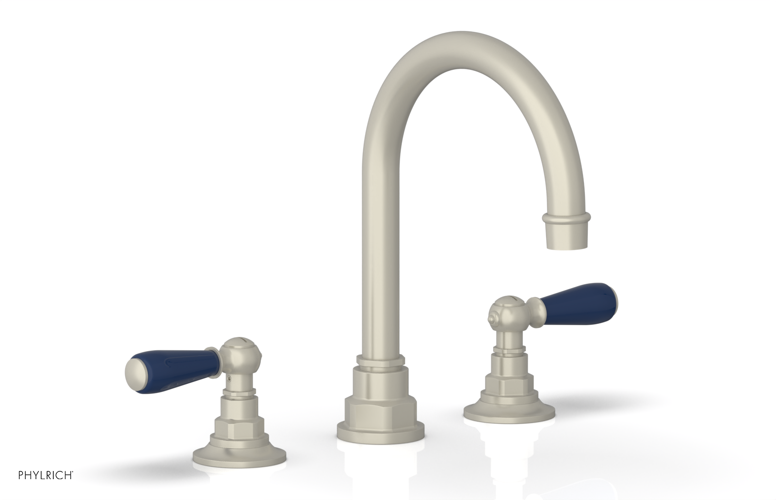 Phylrich Jamestown High Spout Widespread Faucet with Lever Handle