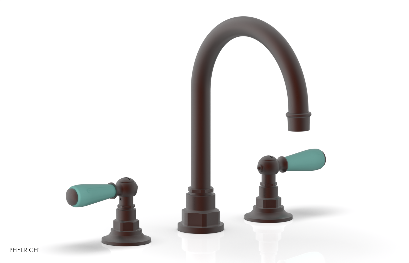 Phylrich Jamestown High Spout Widespread Faucet with Lever Handle