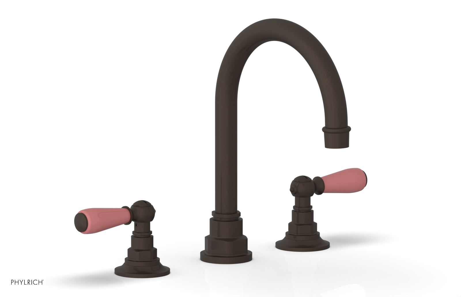 Phylrich Jamestown High Spout Widespread Faucet with Lever Handle