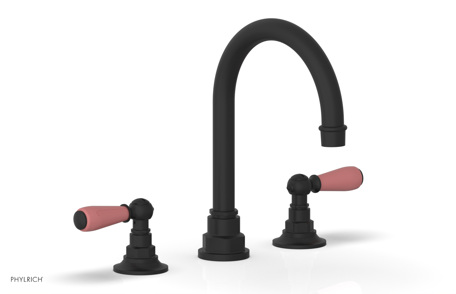 Phylrich Jamestown High Spout Widespread Faucet with Lever Handle