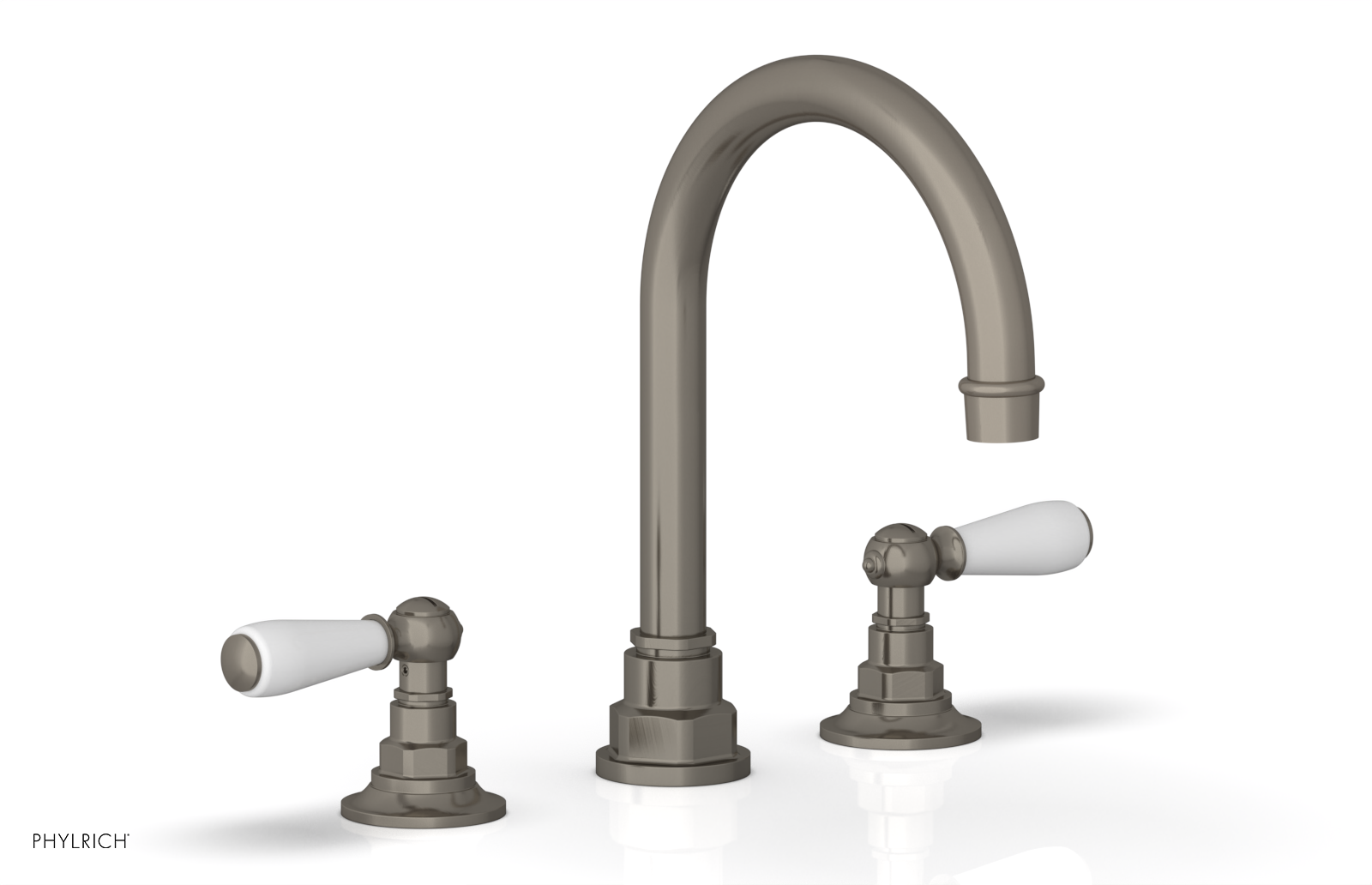 Phylrich Jamestown High Spout Widespread Faucet with Lever Handle