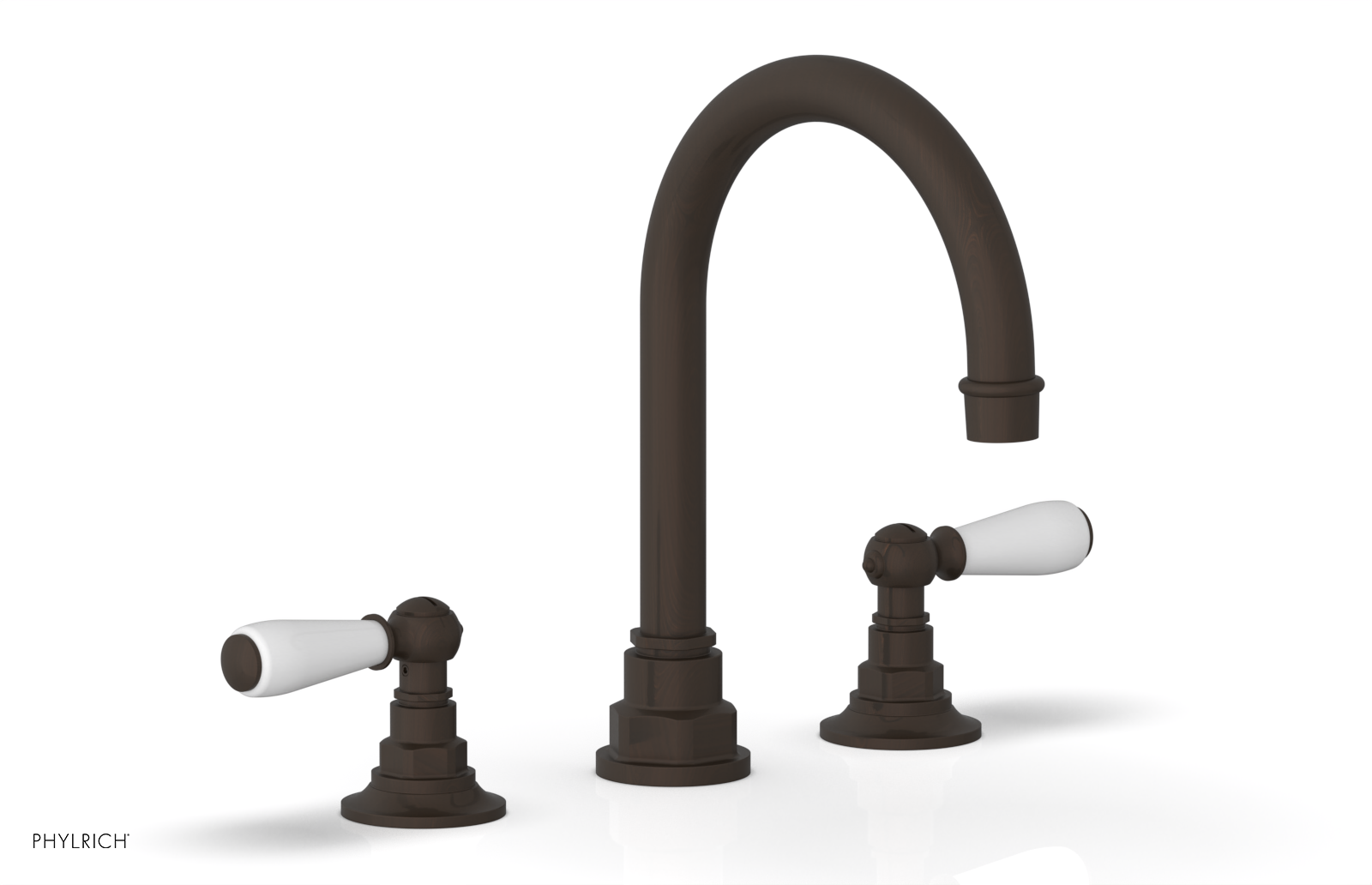 Phylrich Jamestown High Spout Widespread Faucet with Lever Handle