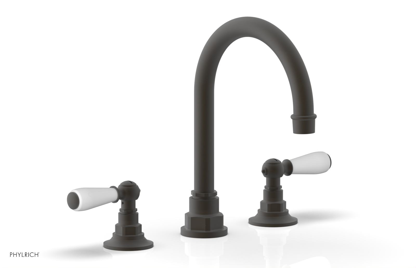 Phylrich Jamestown High Spout Widespread Faucet with Lever Handle