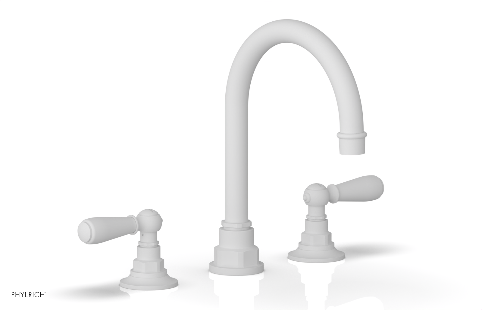 Phylrich Jamestown High Spout Widespread Faucet with Lever Handle