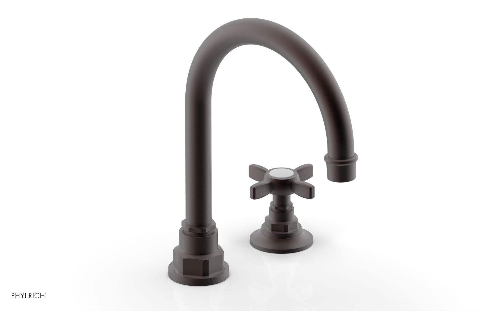 Phylrich Jamestown High Spout Single Handle Faucet with Cross Handle