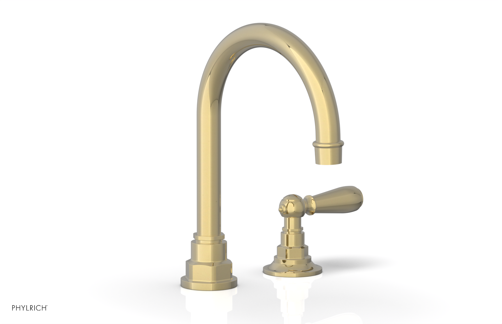 Phylrich Jamestown High Spout Single Handle Faucet with Lever Handle