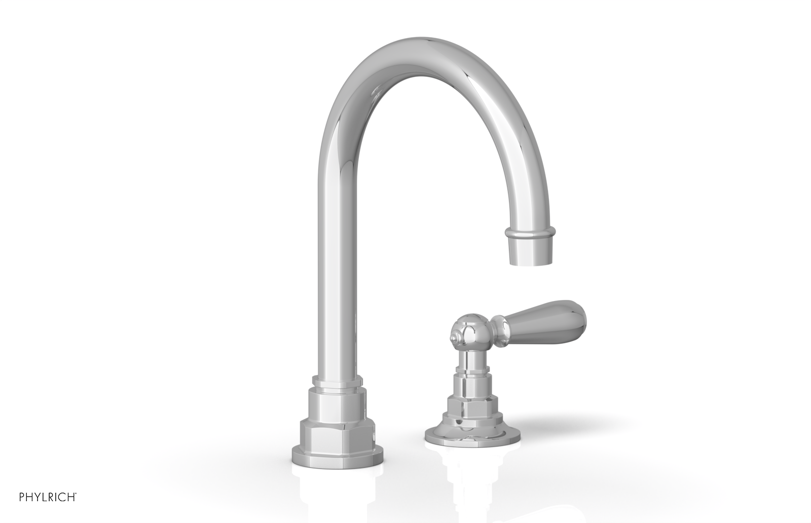 polished chrome bathroom faucet