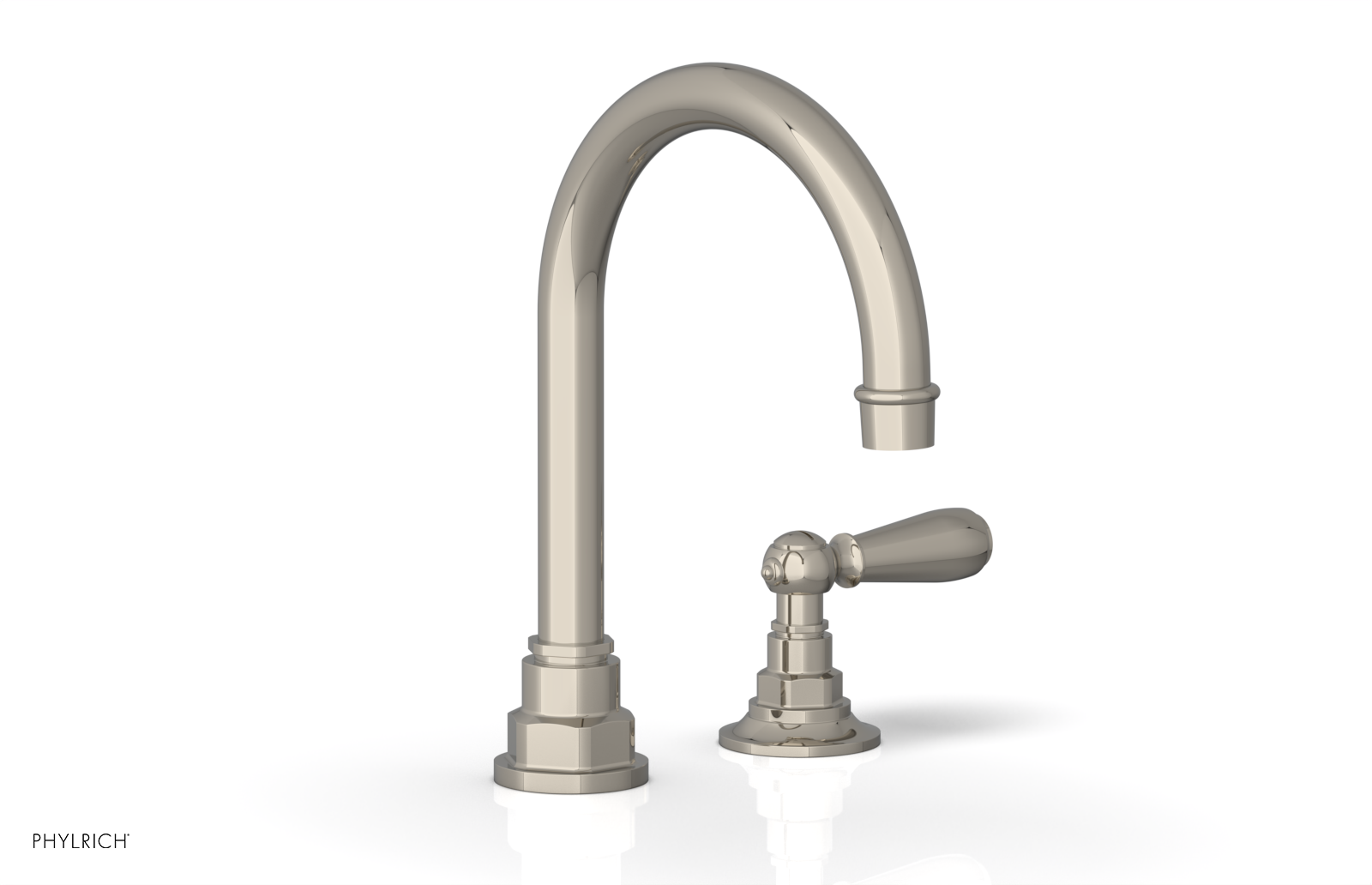 Phylrich Jamestown High Spout Single Handle Faucet with Lever Handle