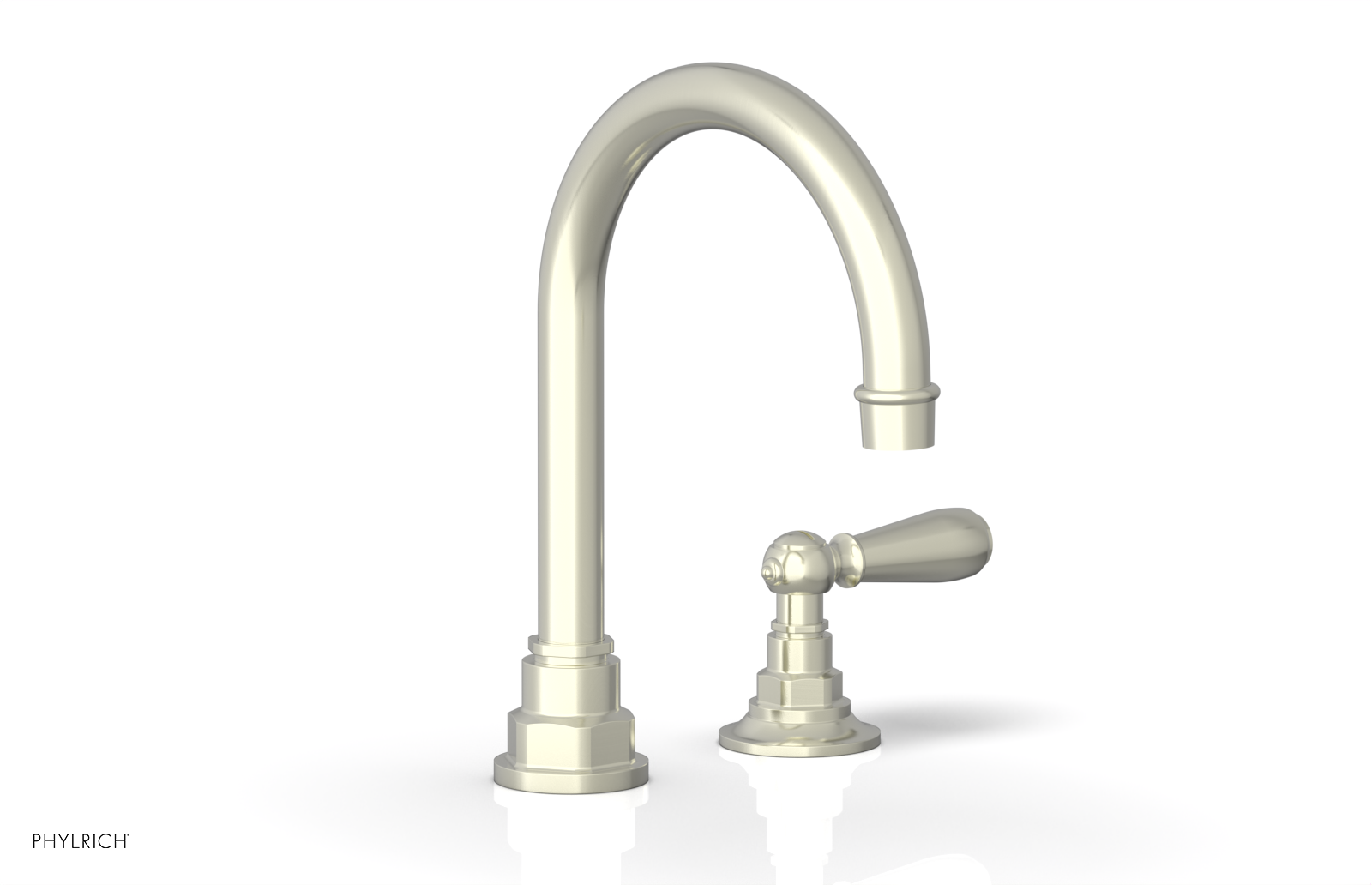 Phylrich Jamestown High Spout Single Handle Faucet with Lever Handle