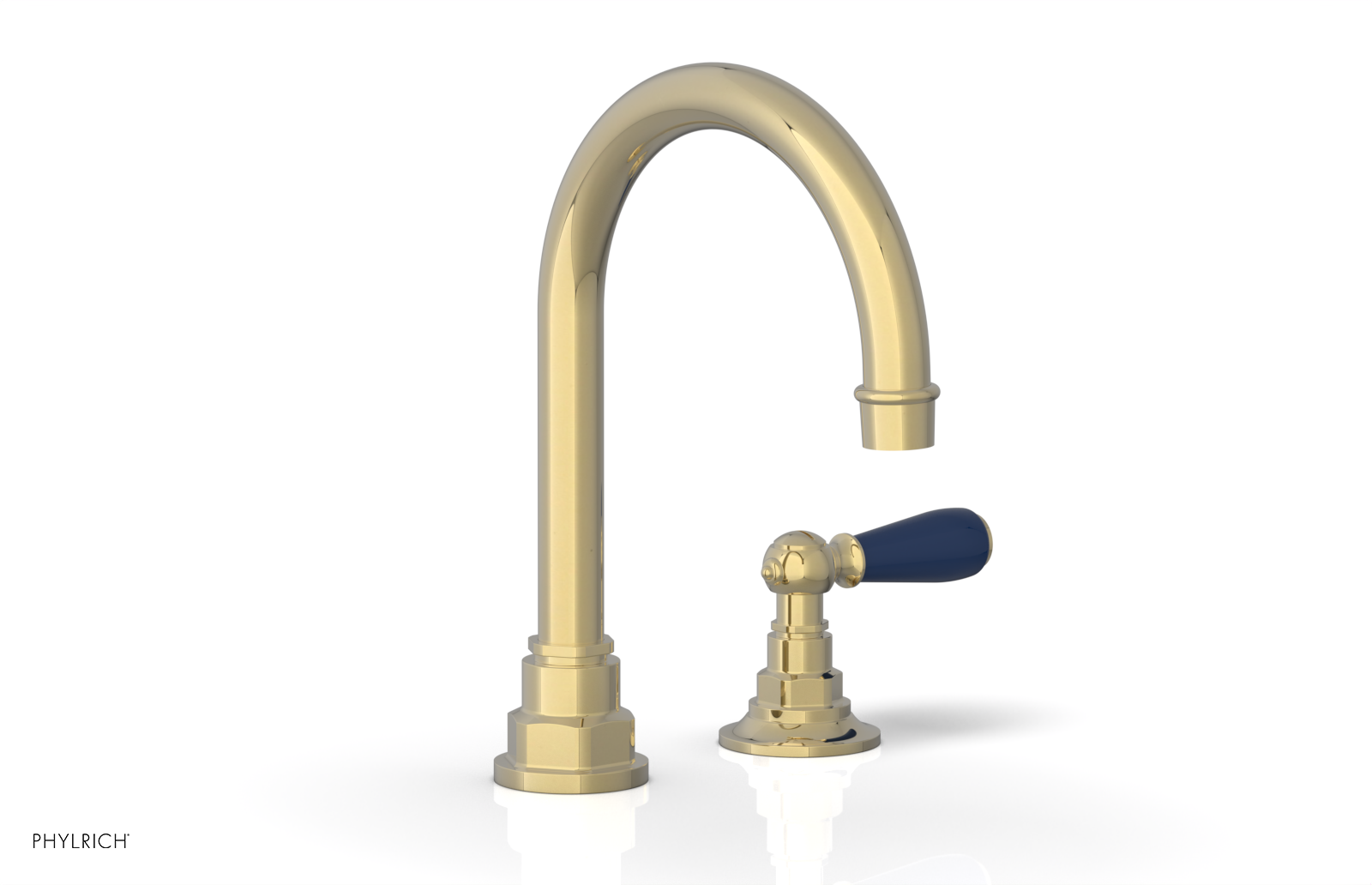 Phylrich Jamestown High Spout Single Handle Faucet with Lever Handle